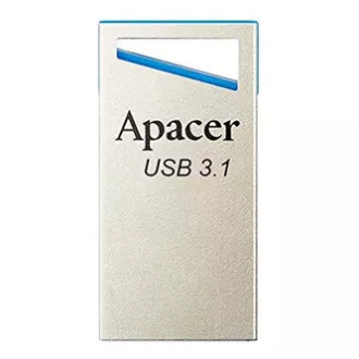 Apacer USB flash pogon, USB 3.0, 128GB, AH155, srebrni, AP128GAH155U-1, USB A, s remenom