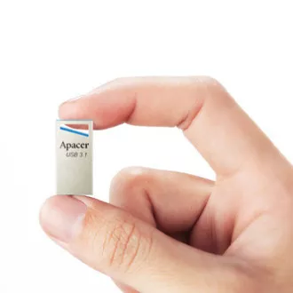 Apacer USB flash pogon, USB 3.0, 128GB, AH155, srebrni, AP128GAH155U-1, USB A, s remenom
