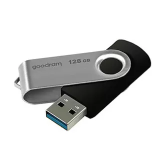 Goodram USB flash disk, USB 3.0, 128GB, UTS3, crni, UTS3-1280K0R11, USB A, s rotirajućim poklopcem