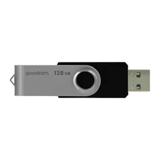 Goodram USB flash disk, USB 3.0, 128GB, UTS3, crni, UTS3-1280K0R11, USB A, s rotirajućim poklopcem