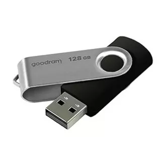 Goodram USB flash disk, USB 2.0, 128GB, UTS2, crni, UTS2-1280K0R11, USB A, s rotirajućim poklopcem