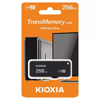 Kioxia USB flash pogon, USB 3.0, 256GB, Yamabiko U365, Yamabiko U365, crni, LU365K256GG4