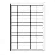 Naljepnice s logotipom 38 mm x 21,2 mm, A4, mat, bijele, 65 naljepnica, 140 g/m2, paket od 10 komada, za inkjet i laserske pisače