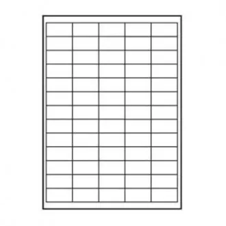 Naljepnice s logotipom 38 mm x 21,2 mm, A4, mat, bijele, 65 naljepnica, 140 g/m2, paket od 10 komada, za inkjet i laserske pisače