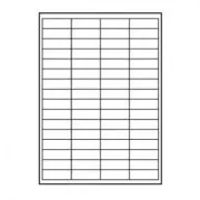 Naljepnice s logotipom 48,5 mm x 16,9 mm, A4, mat, bijele, 68 naljepnica, 140 g/m2, paket od 10 komada, za inkjet i laserske pisače