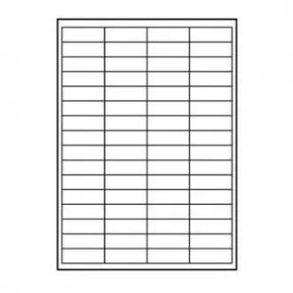 Naljepnice s logotipom 48,5 mm x 16,9 mm, A4, mat, bijele, 68 naljepnica, 140 g/m2, paket od 10 komada, za inkjet i laserske pisače