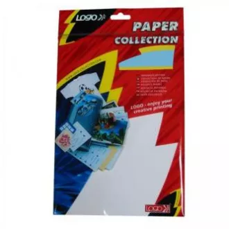 Naljepnice s logotipom 48,5 mm x 25,4 mm, A4, mat, plave, 40 naljepnica, pakiranje od 10 komada, za inkjet i laserske pisače
