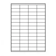 Naljepnice s logotipom 52,5 mm x 21,2 mm, A4, mat, bijele, 56 naljepnica, 140 g/m2, paket od 25, za inkjet i laserske pisače
