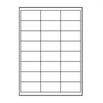 Naljepnice s logotipom 66 mm x 33,8 mm, A4, mat, bijele, 24 naljepnice, 140 g/m2, paket od 10 komada, za inkjet i laserske pisače