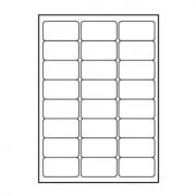 Logo naljepnice 68mm x 36mm, A4, mat, bijele, 24 naljepnice, 140g/m2, pakiranje od 25 kom, za inkjet i laserske pisače