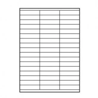 Naljepnice s logotipom 70 mm x 16,9 mm, A4, mat, bijele, 51 naljepnica, 140 g/m2, paket od 10 komada, za inkjet i laserske pisače