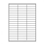 Naljepnice s logotipom 70 mm x 16,9 mm, A4, mat, bijele, 51 naljepnica, 140 g/m2, paket od 25, za inkjet i laserske pisače