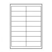 Naljepnice s logotipom 99,1 mm x 34 mm, A4, mat, bijele, 16 naljepnica, 140 g/m2, paket od 10 komada, za inkjet i laserske pisače