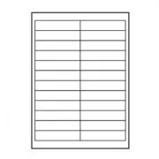 Logo naljepnice 100mm x 23mm, A4, mat, bijele, 24 naljepnice, 140g/m2, pakiranje od 25 kom, za inkjet i laserske pisače