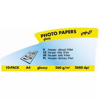 Logo 16066, foto papir, sjajni, bijeli, A4, 260 g/m2, 2880 dpi, 10 kom, inkjet