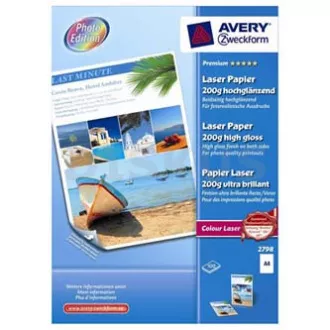 Avery Zweckform Premium Laser Paper, 2798, foto papir, visoki sjaj, bijeli, A4, 200 g/m2, 100 kom, laser Avery Zweckform Premium Laser Paper, 2798, foto papir, visoki sjaj, bijeli, A4, 200 g/m2, 100 kom, laser
