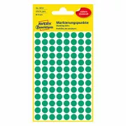 Avery Zweckform naljepnice 8 mm, zelene, 104 naljepnice, oznaka, pakiranje od 4 kom, 3012, za ručni opis