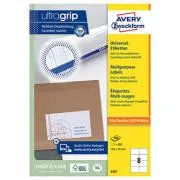 Avery Zweckform etikete 105 mm x 74 mm, A4, bijele, 8 etiketa, pakirano u 100 komada, 3427, za laserske i inkjet pisače, kopirne uređaje