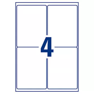 Avery Zweckform naljepnice 99,1 mm x 139 mm, A4, bijele, 1 naljepnica, vodootporne, pakiranje od 25 kom, L7994-25, za laserske pisače
