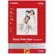 Canon Glossy Photo Paper, GP-501, foto papir, sjajni, GP-501 tip 0775B076, bijeli, 21x29.7cm, A4, 200 g/m2, 5 kom, inkjet