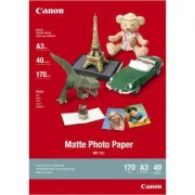 Canon mat foto papir, MP-101 A3, foto papir, mat, 7981A008, bijeli, A3, 170 g/m2, 40 kom, inkjet