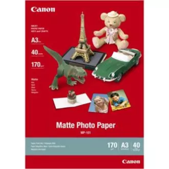Canon mat foto papir, MP-101 A3, foto papir, mat, 7981A008, bijeli, A3, 170 g/m2, 40 kom, inkjet Canon mat foto papir, MP-101 A3, foto papir, mat, 7981A008, bijeli, A3, 170 g/m2, 40 kom, inkjet