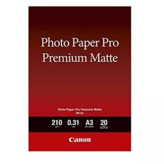 Canon foto papir premium mat, PM-101, foto papir, mat, 8657B006, bijeli, A3, 210 g/m2, 20 kom, inkjet