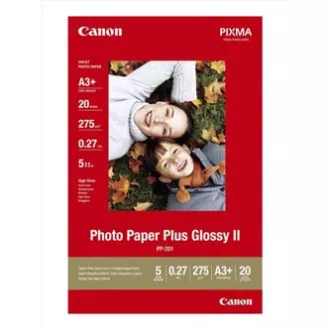 Canon Photo Paper Plus Glossy, PP-201 A3+, foto papir, sjajni, 2311B021, bijeli, A3+, 13x19", 275 g/m2, 20 kom, inkjet