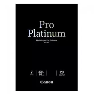 Canon PT-101 foto papir PRO Platinum, PT-101, foto papir, mikroporozna površina, sjajni, 2768B067, bijeli, A2, 16,54x23,39", 300 g