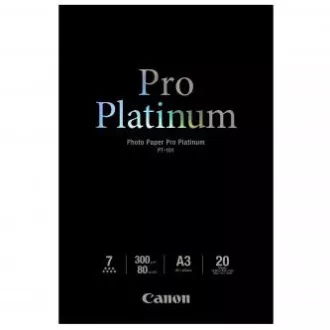 Canon Photo Paper Pro Platinum, PT-101 A3, foto papir, sjajni, 2768B017, bijeli, A3, 300 g/m2, 20 kom, inkjet