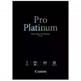 Canon Photo Paper Pro Platinum, PT-101 A4, foto papir, sjajni, 2768B016, bijeli, A4, 300 g/m2, 20 kom, inkjet Canon Photo Paper Pro Platinum, PT-101 A4, foto papir, sjajni, 2768B016, bijeli, A4, 300 g/m2, 20 kom, inkjet