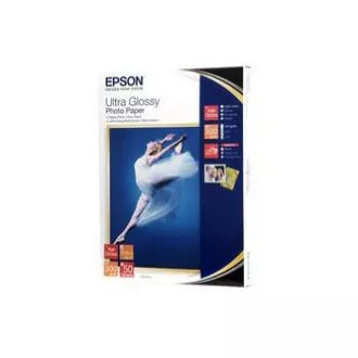 Epson Ultra Glossy Photo Paper, C13S041944BH, foto papir, sjajni, bijeli, R200, R300, R800, RX425, RX500, 13x18cm, 5x7", 300 g/m2, 5