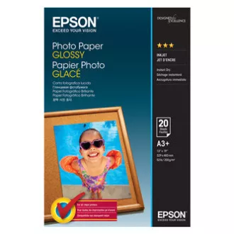 Epson Photo Paper Glossy, C13S042535, foto papir, sjajni, bijeli, A3+, 200 g/m2, za inkjet pisače