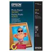 Epson Glossy Photo Paper, C13S042536, foto papir, sjajni, bijeli, Stylus Color, Photo, Pro, A3, 200 g/m2, 20 kom, inkjet