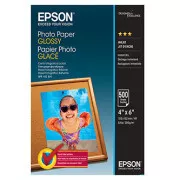 Epson foto papir, C13S042549, foto papir, sjajni, bijeli, 10x15cm, 4x6", 200 g/m2, 500 kom, inkjet