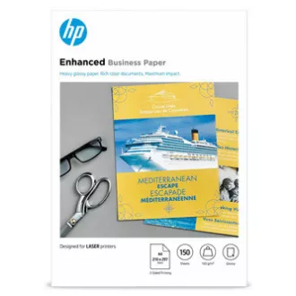 HP Enhanced Business Glossy Laser Photo Paper, CG965A, foto papir, sjajni, bijeli, A4, 150 g/m2, 150 kom, laser, dvostrani ispis