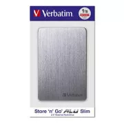 Verbatim vanjski tvrdi disk, Store,n,Go ALU Slim, 2.5", USB 3.0, 1TB, 53662, svemirsko siva