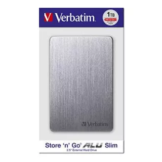 Verbatim vanjski tvrdi disk, Store,n,Go ALU Slim, 2.5", USB 3.0, 1TB, 53662, svemirsko siva