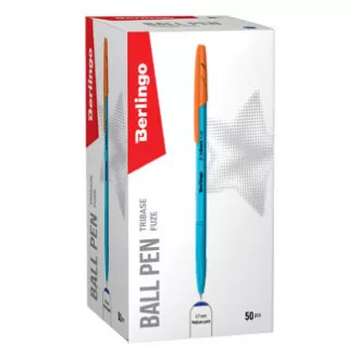 Berlingo, kemijska olovka, plava, 50 kom, 0,7 mm, Tribase upaljač