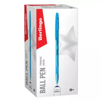 Berlingo, kemijska olovka, plava, 50 kom, 0,7 mm, Tribase neon