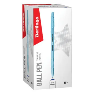 Berlingo, kemijska olovka, plava, 50 kom, 0,7 mm, Tribase pastel