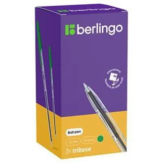 Berlingo, kemijska olovka, zelena, 50kom, 1mm, Tribase, NAZAD AKCIJA Berlingo, kemijska olovka, zelena, 50kom, 1mm, Tribase, NAZAD AKCIJA