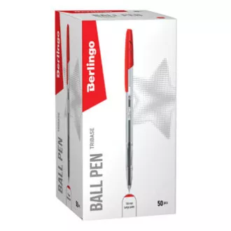 Berlingo, kemijska olovka, crvena, 50 kom, 1 mm, Tribase