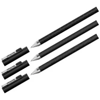 Berlingo, kemijska olovka, plava, 24 kom, 0,7 mm, dvostruko crna