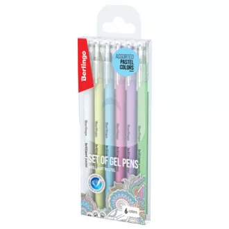 Berlingo, gel roller, color, 6 kom, 0.8mm, Brilliant Pastel Berlingo, gel roller, color, 6 kom, 0.8mm, Brilliant Pastel