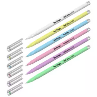 Berlingo, gel roller, color, 6 kom, 0.8mm, Brilliant Pastel Berlingo, gel roller, color, 6 kom, 0.8mm, Brilliant Pastel