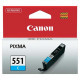 Canon CLI-551 (6509B001) - tinta, cyan (azurna)