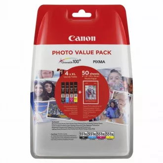 Canon CLI-551-XL (6443B006) - tinta, black + color (crna + šarena)