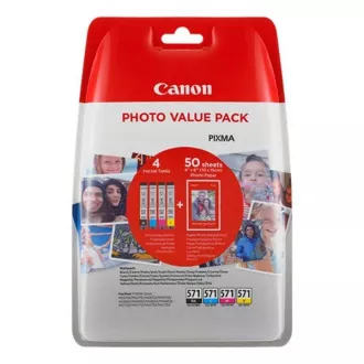 Canon CLI-571 (0386C006) - tinta, black + color (crna + šarena) Canon CLI-571 (0386C006) - tinta, black + color (crna + šarena)