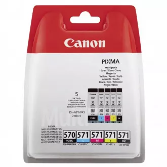 Canon PGI-570, CLI-571 (0372C004) - tinta, black + color (crna + šarena) Canon PGI-570, CLI-571 (0372C004) - tinta, black + color (crna + šarena)